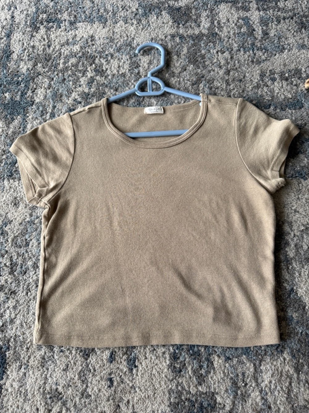 PacSun Women's Short Sleeve Tee in Taupe Beige